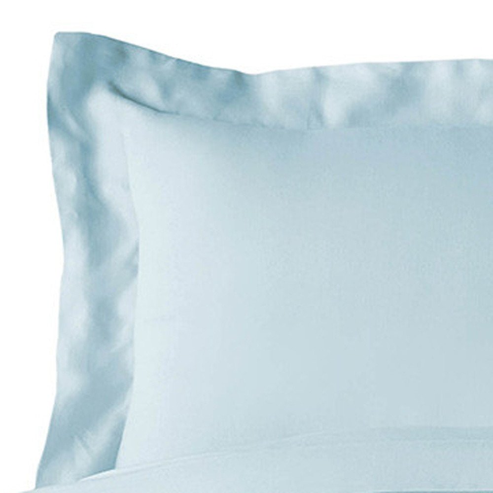 Light Blue King Rayon Washable Duvet Cover Set