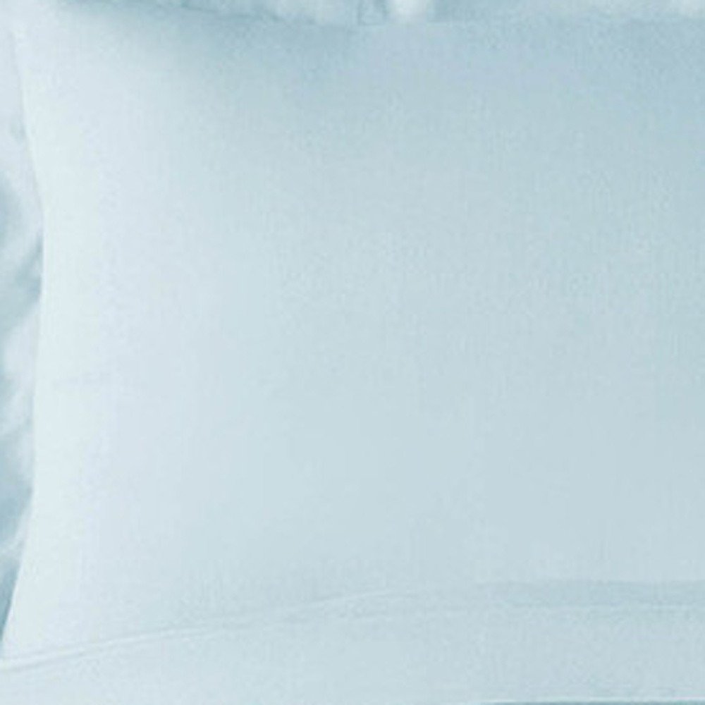 Light Blue King Rayon Washable Duvet Cover Set