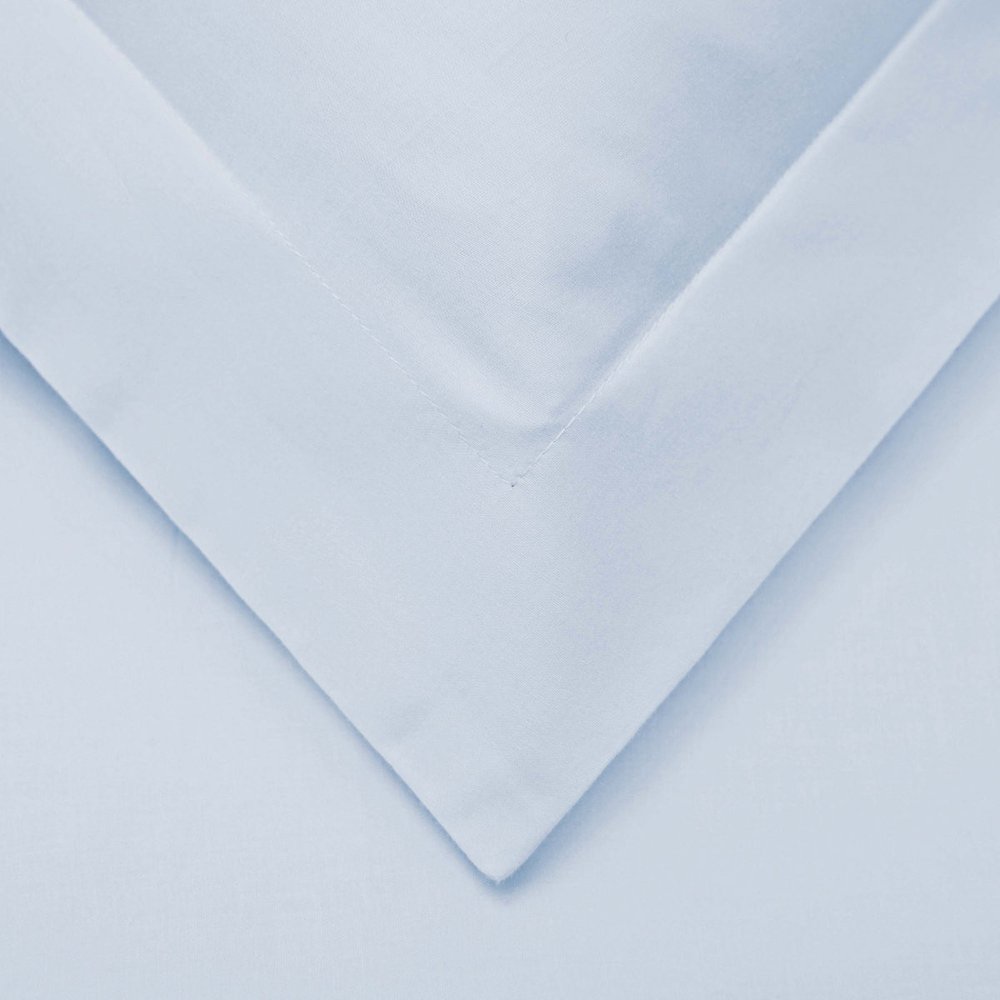 Blue King Cotton Blend Washable Duvet Cover Set