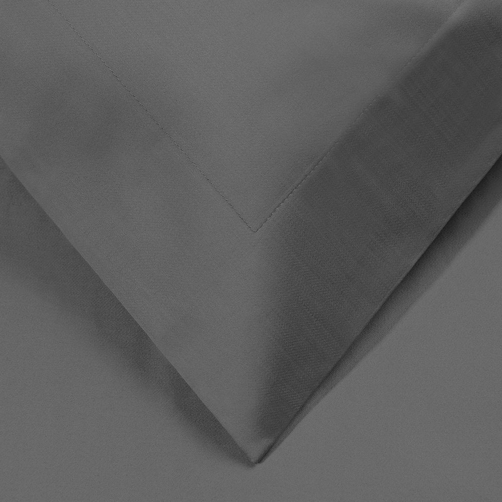 Charcoal King Cotton Washable Duvet Cover Set