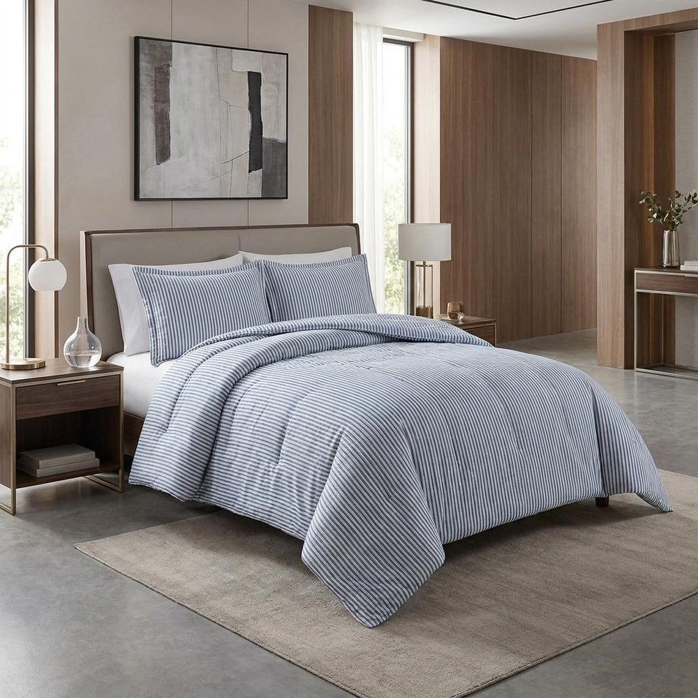 Platinum King Cotton Washable Duvet Cover Set
