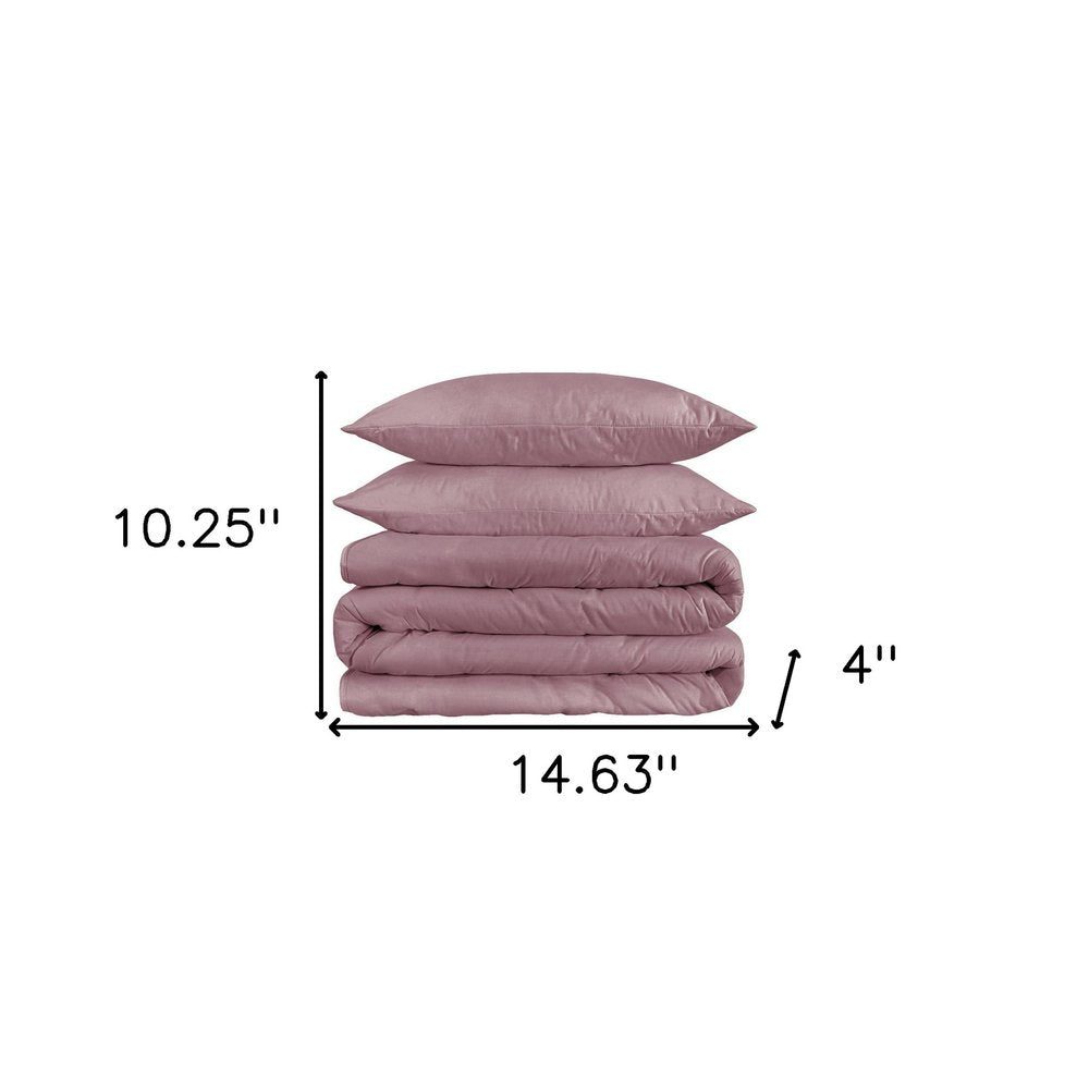 Purple And Red King Cotton Washable Duvet Cover Set
