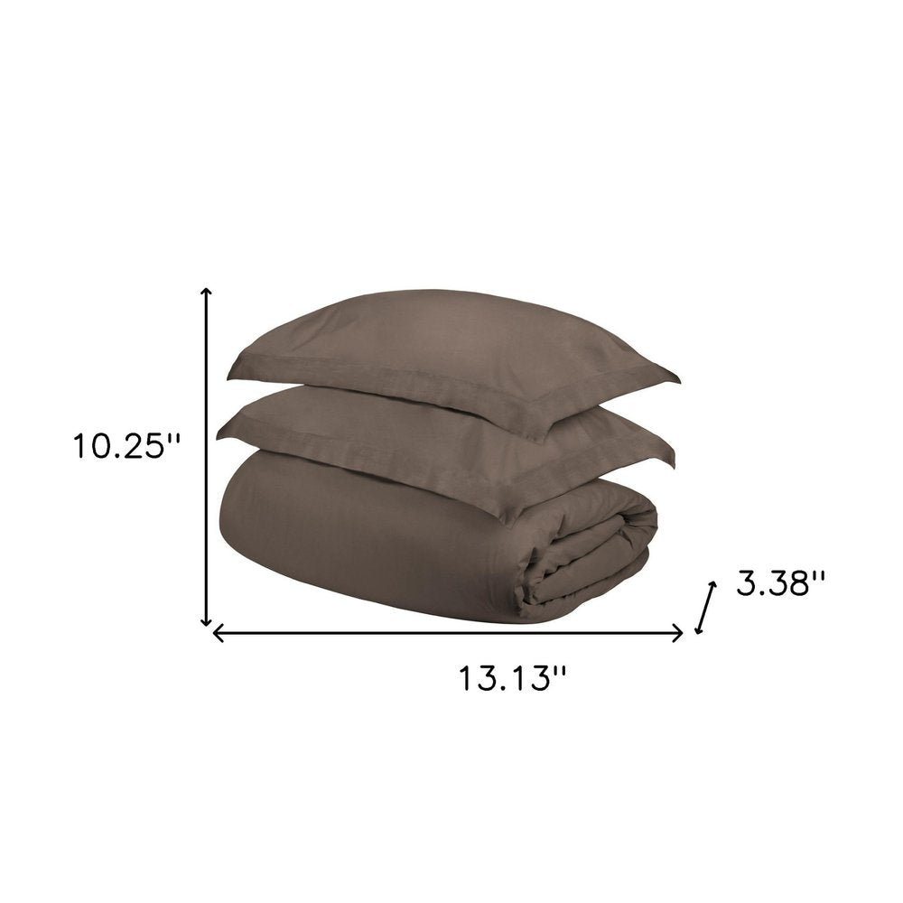 Gray Queen Cotton Washable Duvet Cover Set