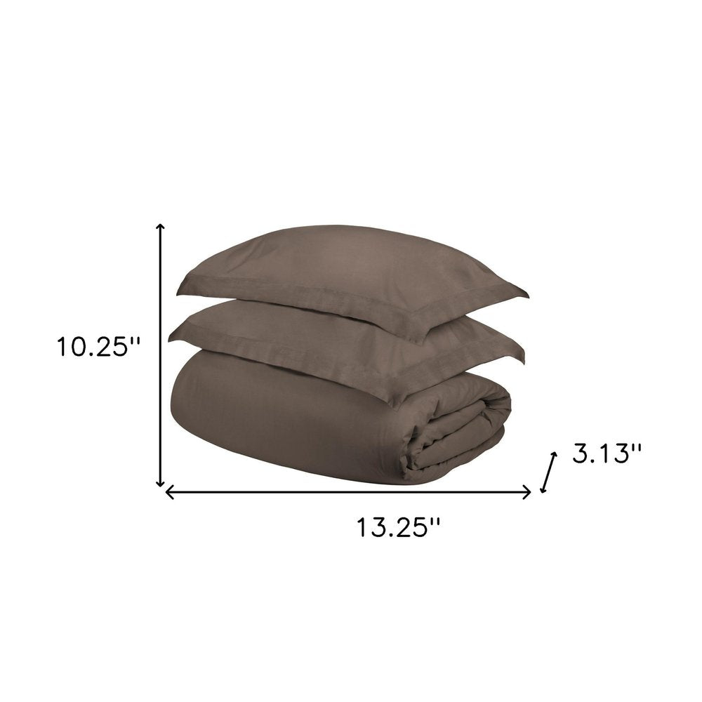 Gray King Cotton Washable Duvet Cover Set