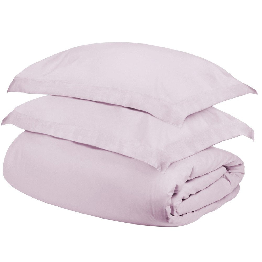 Lilac King Cotton Washable Duvet Cover Set