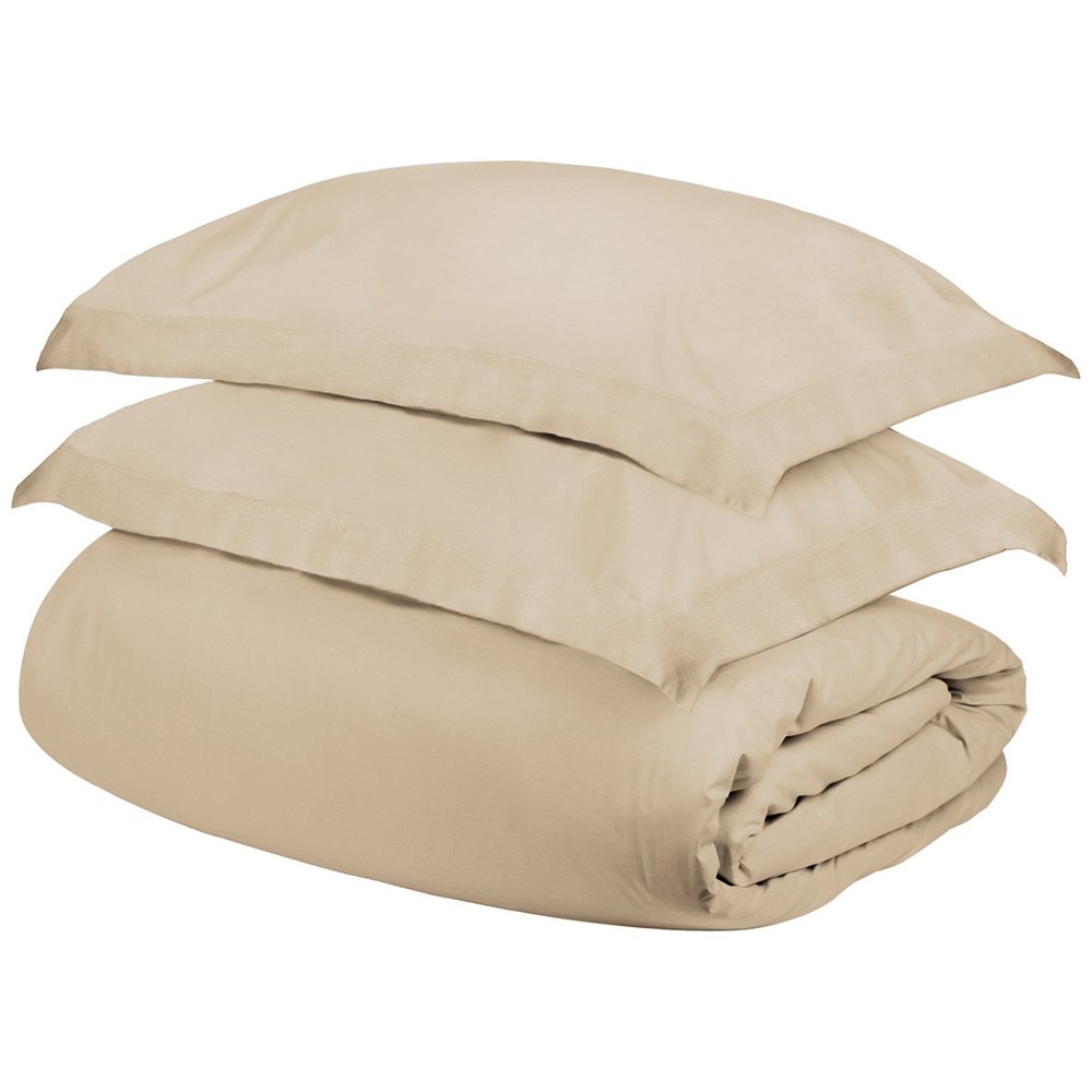 Ivory Twin Cotton Washable Duvet Cover Set