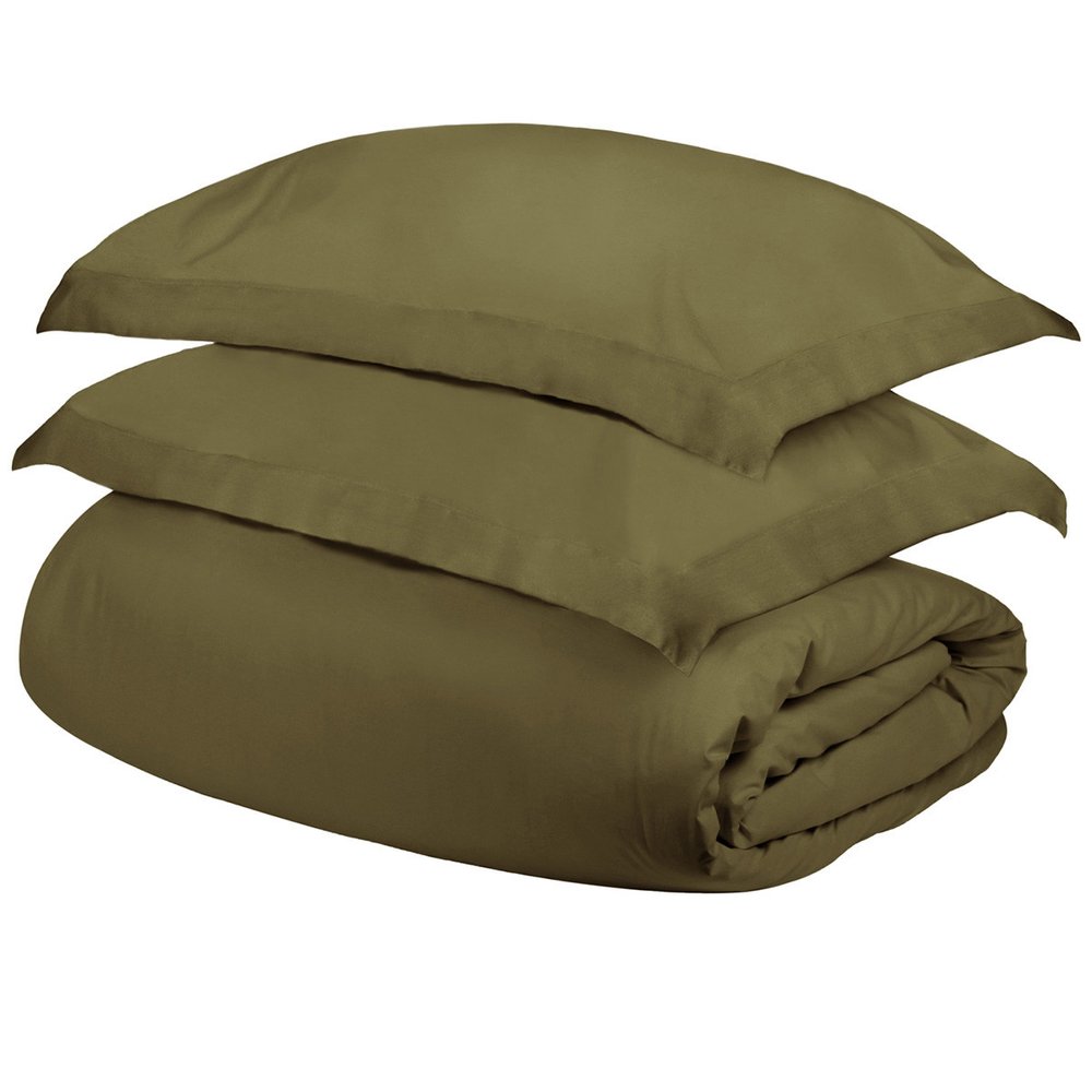 Sage Twin Cotton Washable Duvet Cover Set