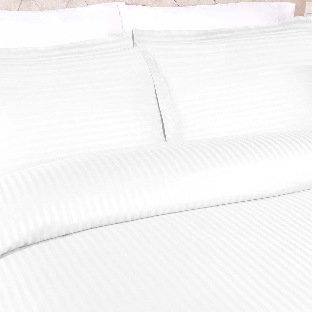 White Queen Cotton Washable Duvet Cover Set