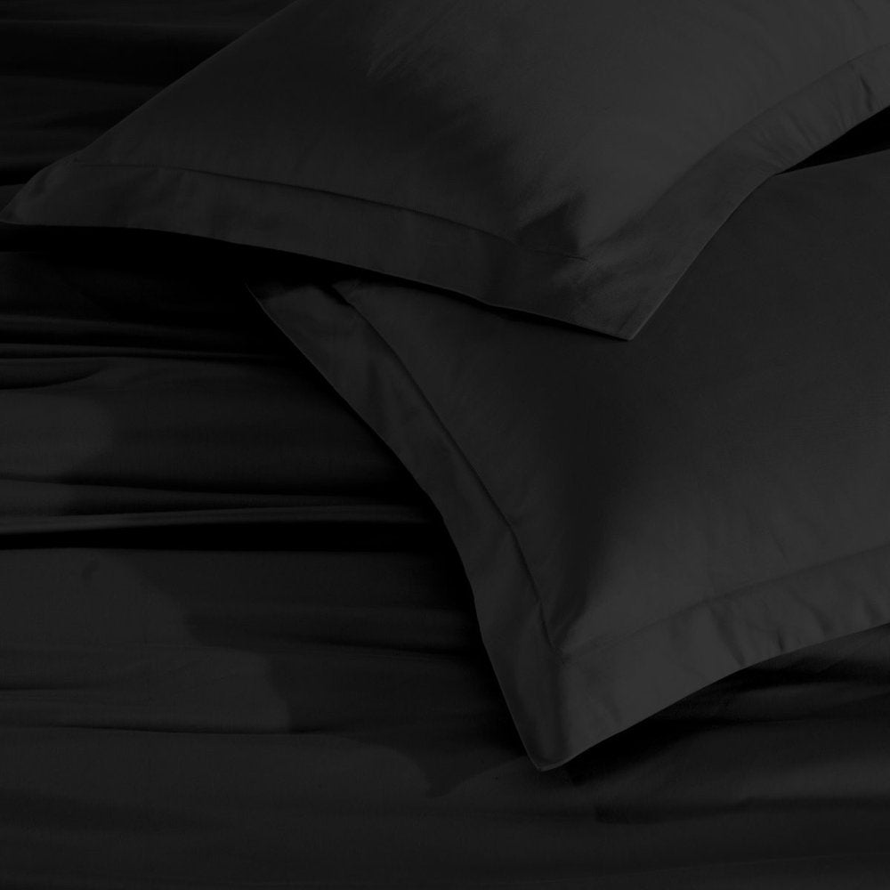 Black King Cotton Washable Duvet Cover Set