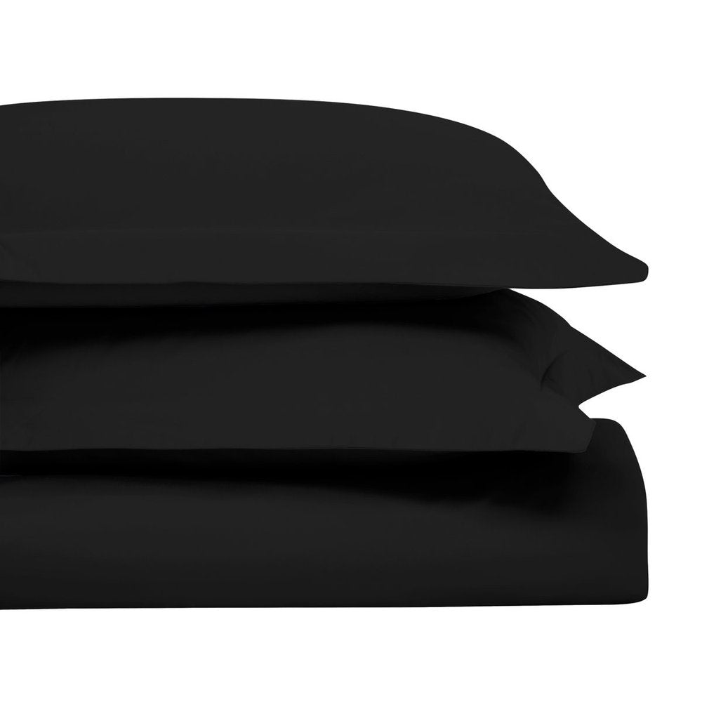 Black King Cotton Washable Duvet Cover Set