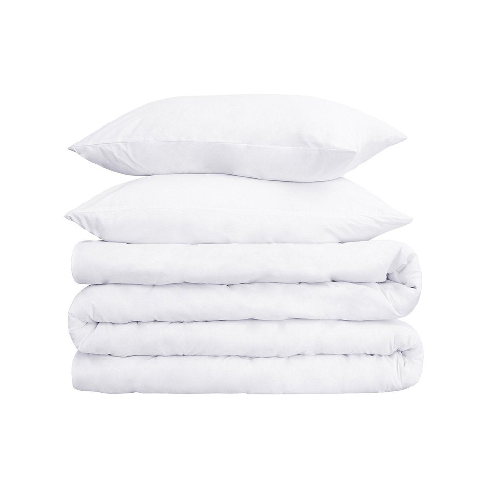 White King Cotton Washable Duvet Cover Set With Two Shams