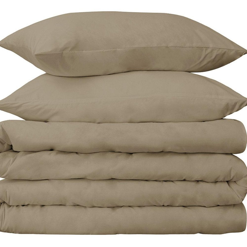 Linen Twin Cotton Washable Duvet Cover Set