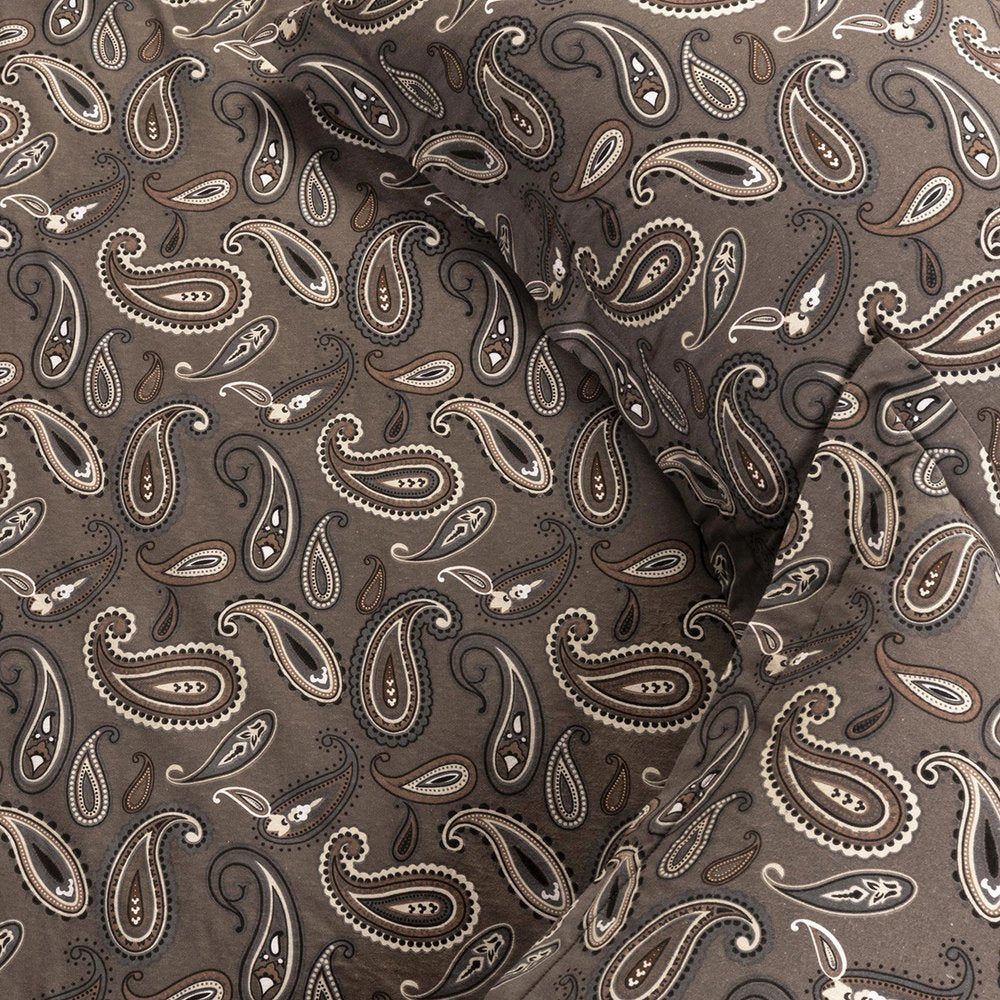 Charcoal Queen Cotton Blend 0 Thread Count Washable Duvet Cover Set