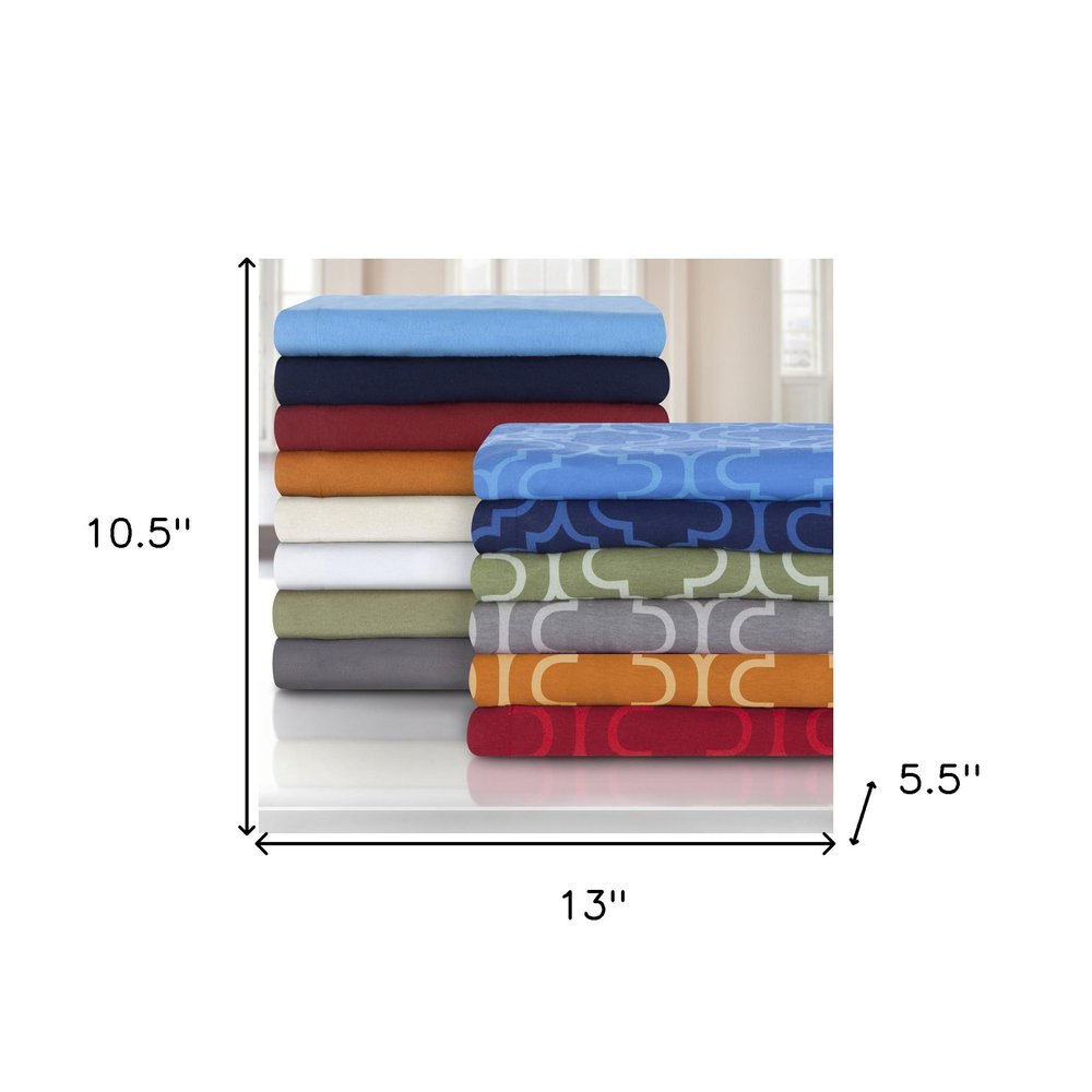 Light Blue King Flannel Washable Duvet Cover Set