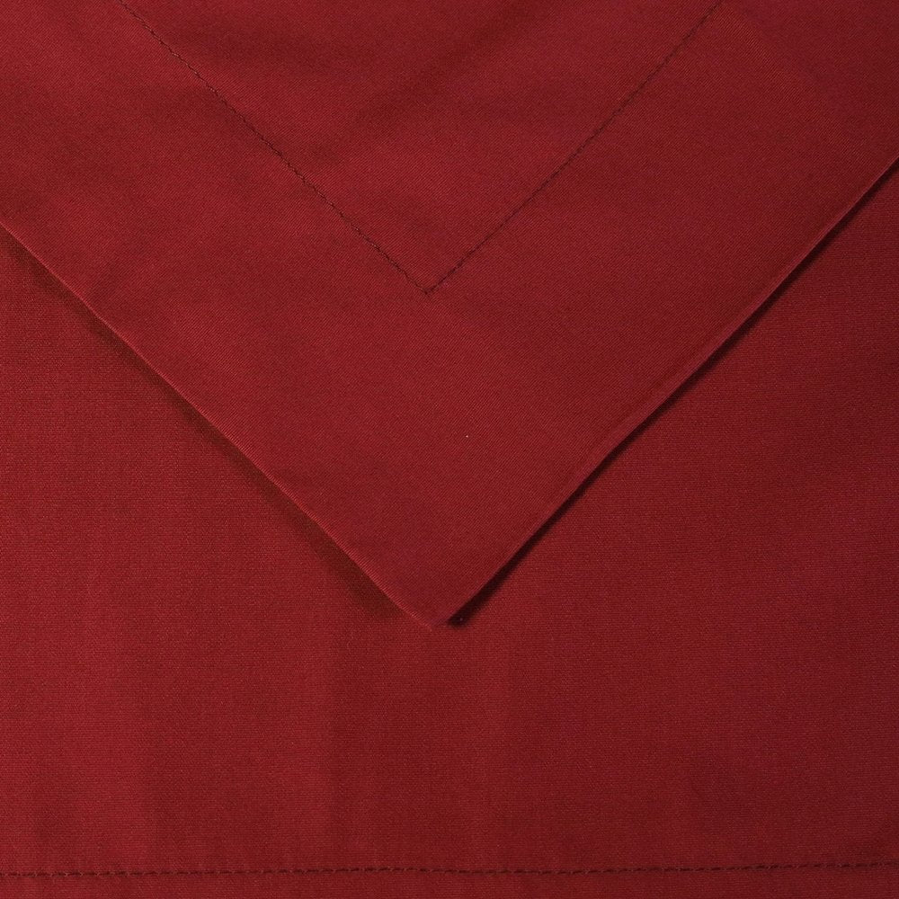 Burgundy King Cotton Washable Duvet Cover Set With Two Shams