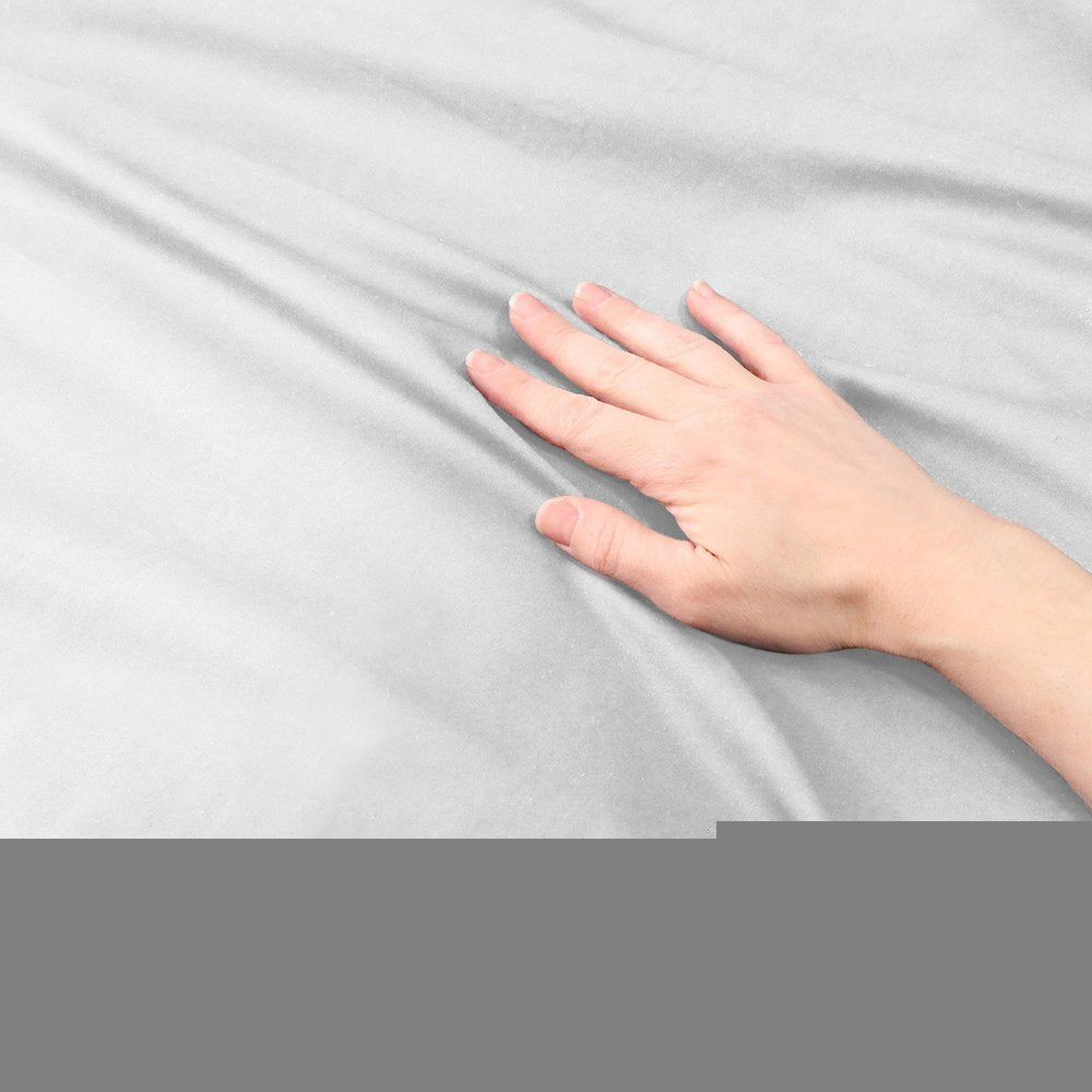 Platinum King Cotton Washable Duvet Cover Set