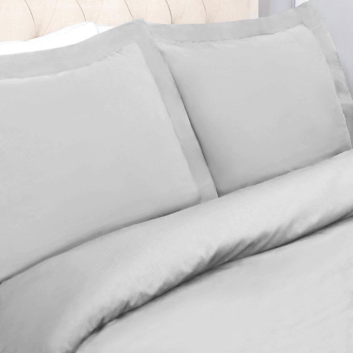 Platinum King Cotton Washable Duvet Cover Set