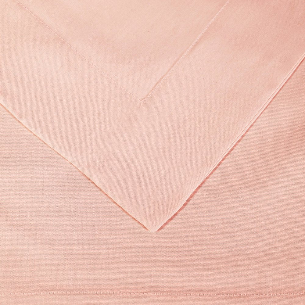 Blush Twin Cotton Washable Duvet Cover Set With Sham
