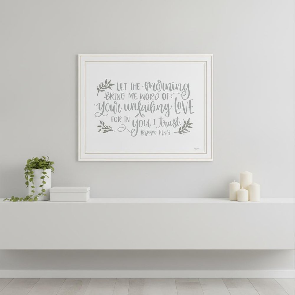 Your Unfailing Love Black Framed Print Wall Art