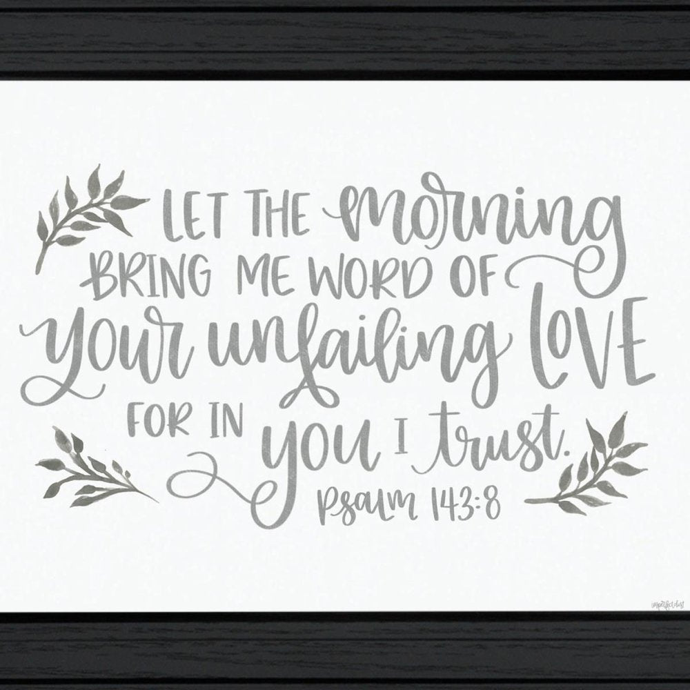 Your Unfailing Love Black Framed Print Wall Art