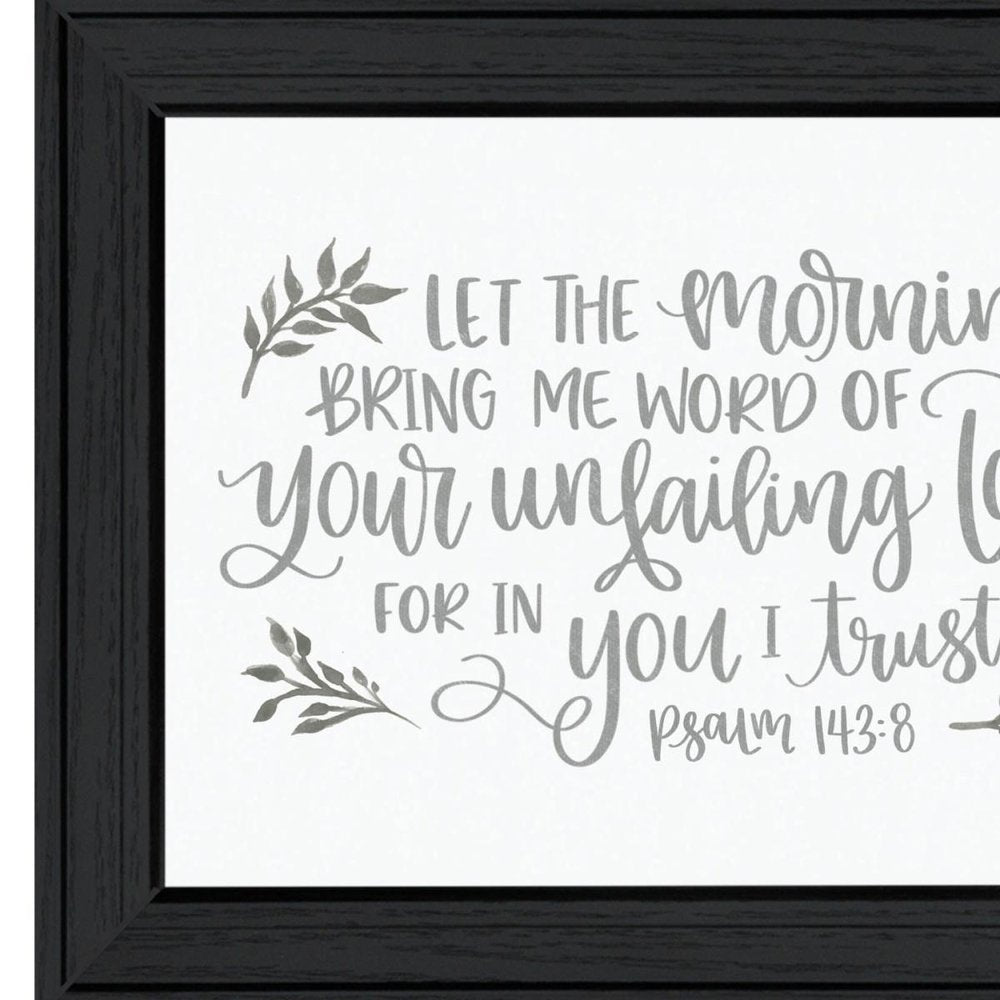 Your Unfailing Love Black Framed Print Wall Art