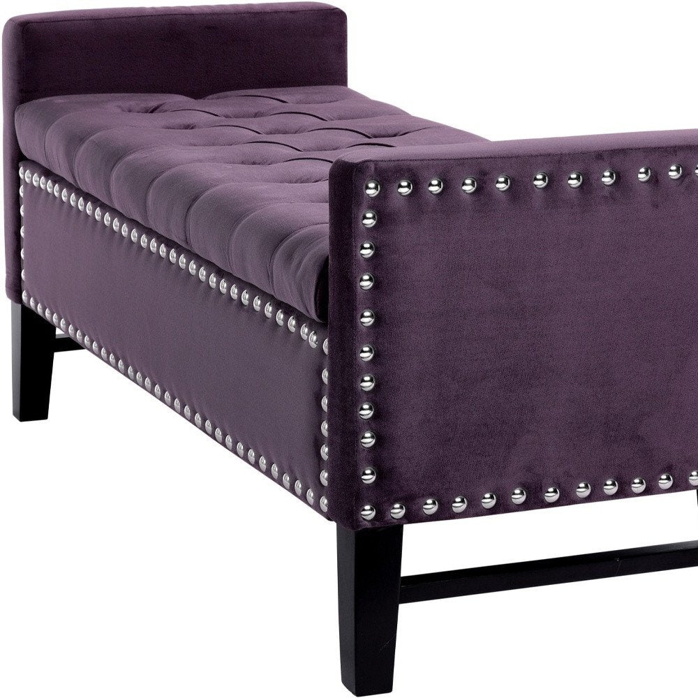 50" Espresso Upholstered PU Leather Bench with Flip top