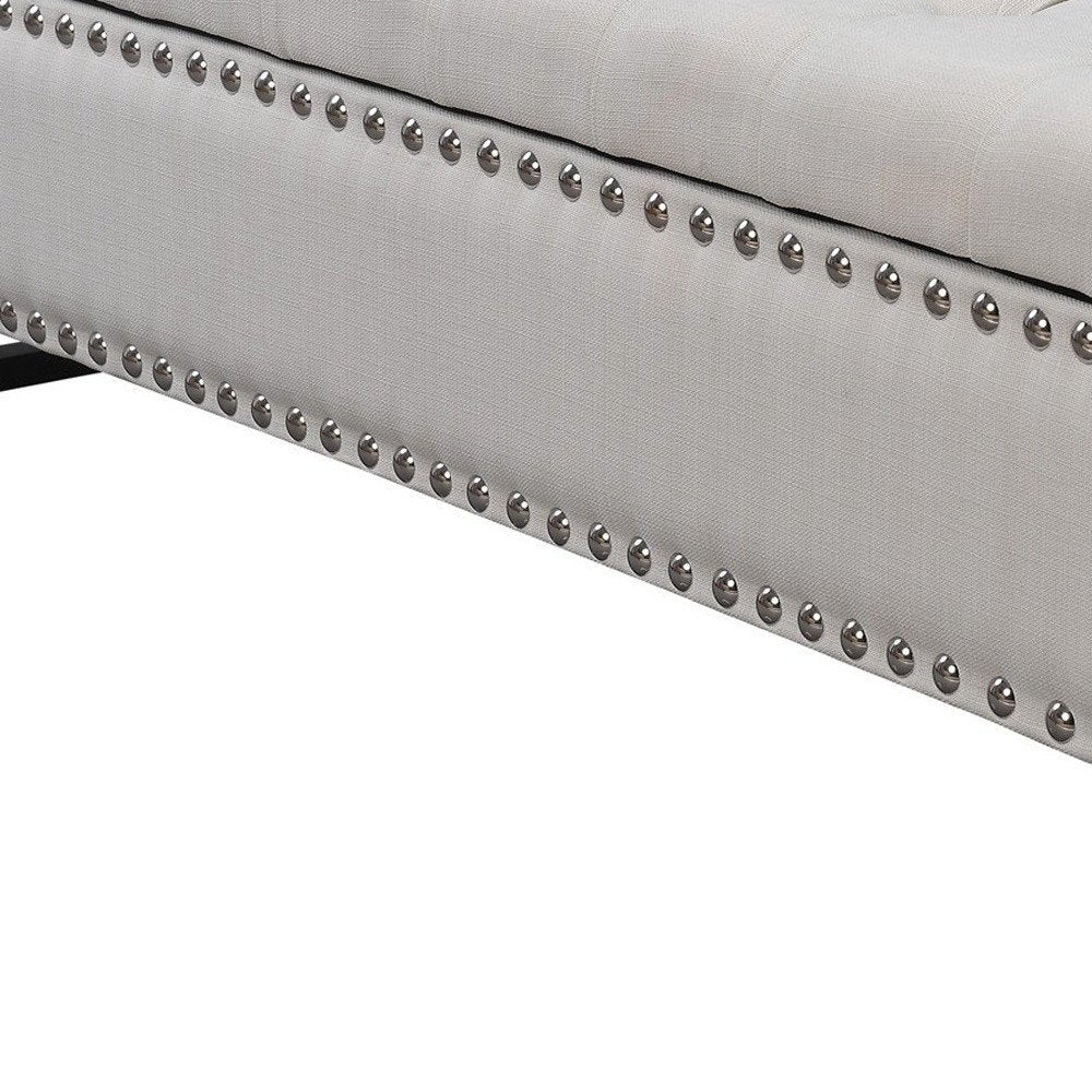 50" Espresso Upholstered PU Leather Bench with Flip top