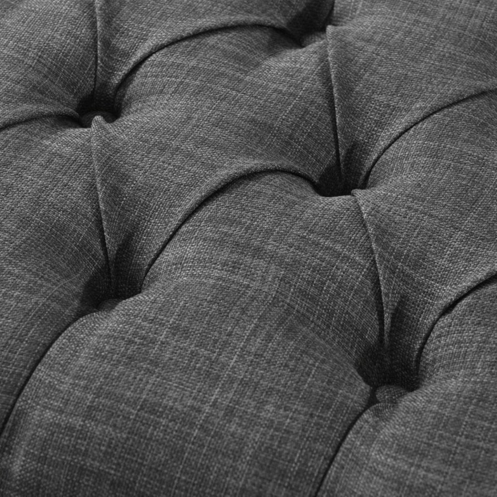 50" Espresso Upholstered PU Leather Bench with Flip top