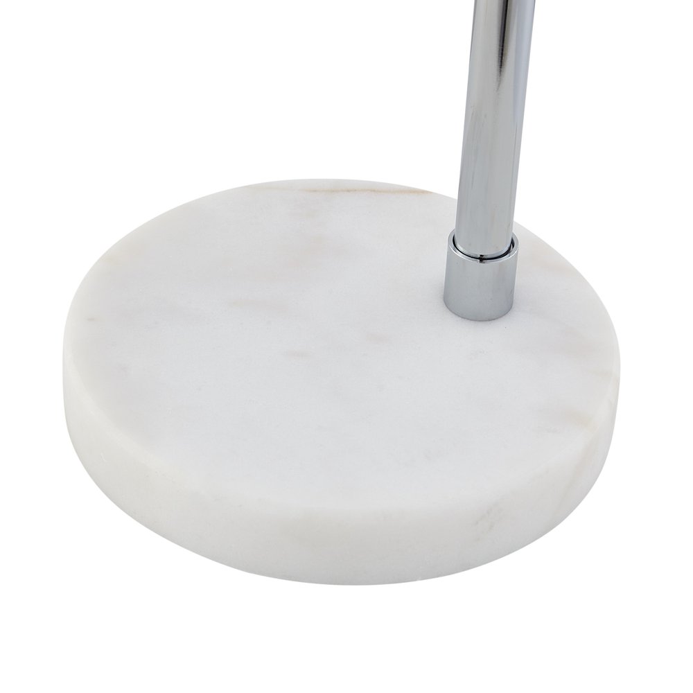 22" Black Iron Desk Table Lamp With Black Dome Shade