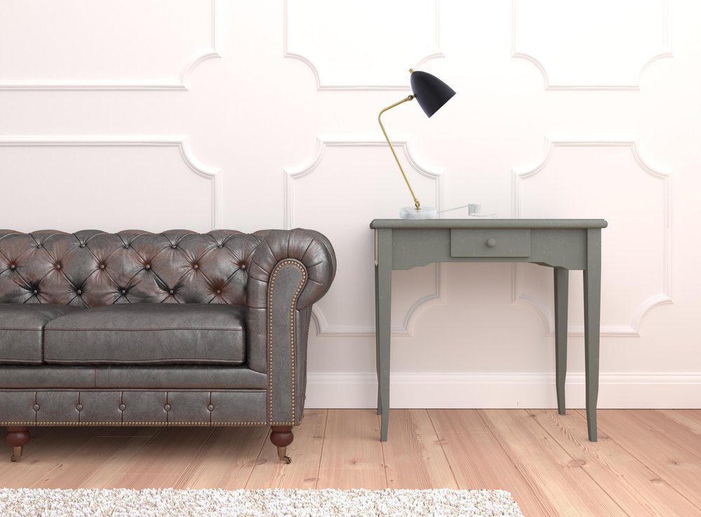 22" Black Iron Desk Table Lamp With Black Bell Shade