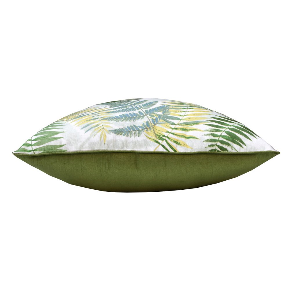 Set of Two 20" Green and Yellow Throw Pillows