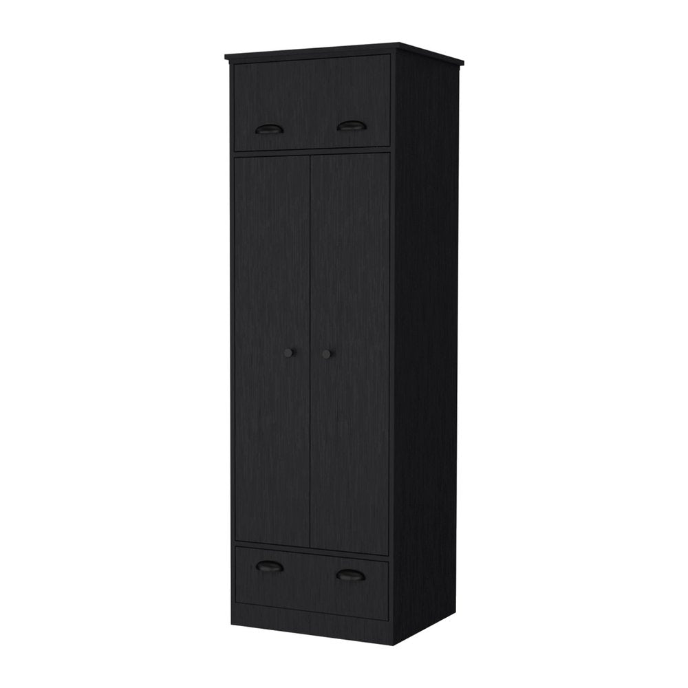 70" White Wood Three Door Single Drawer Combo Dresser