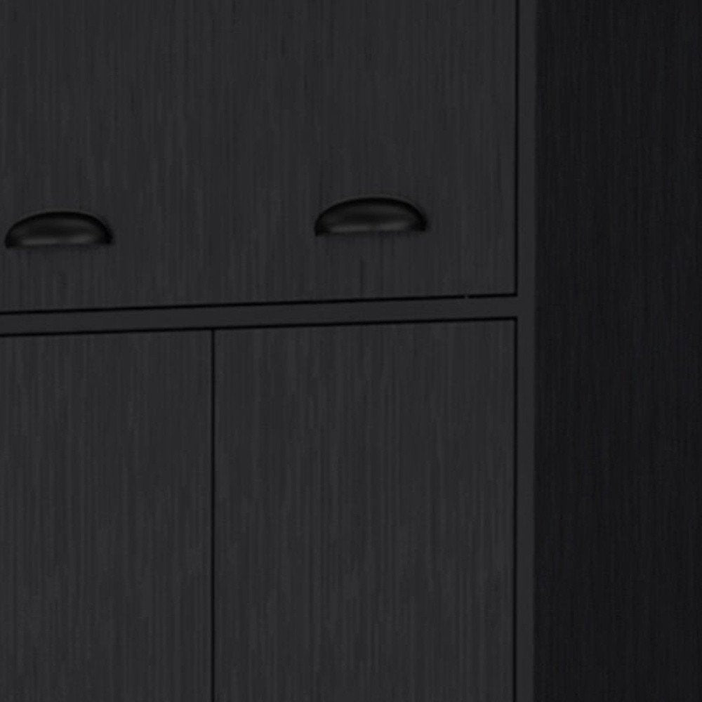 70" White Wood Three Door Single Drawer Combo Dresser