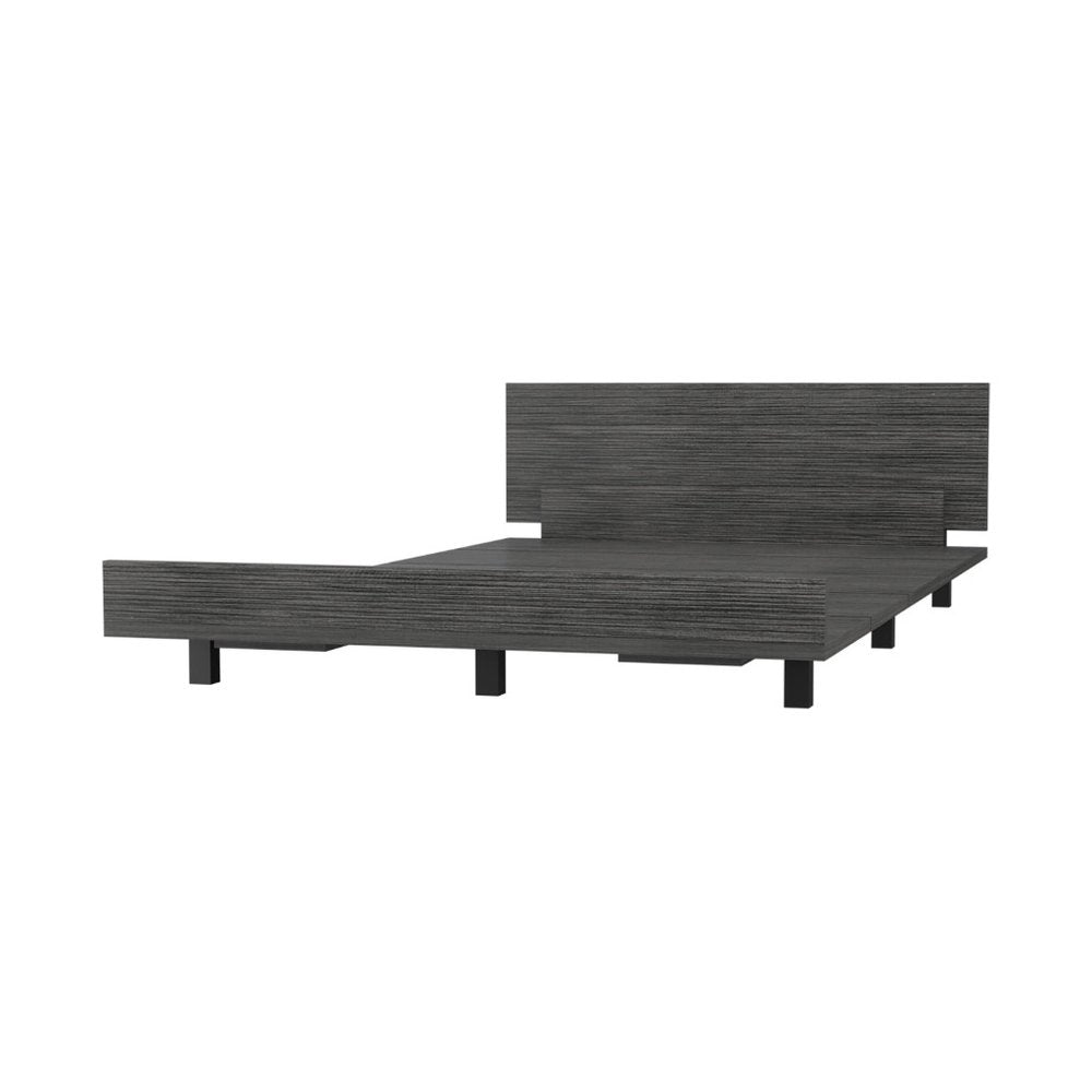 Gray Wood Twin Bed Frame