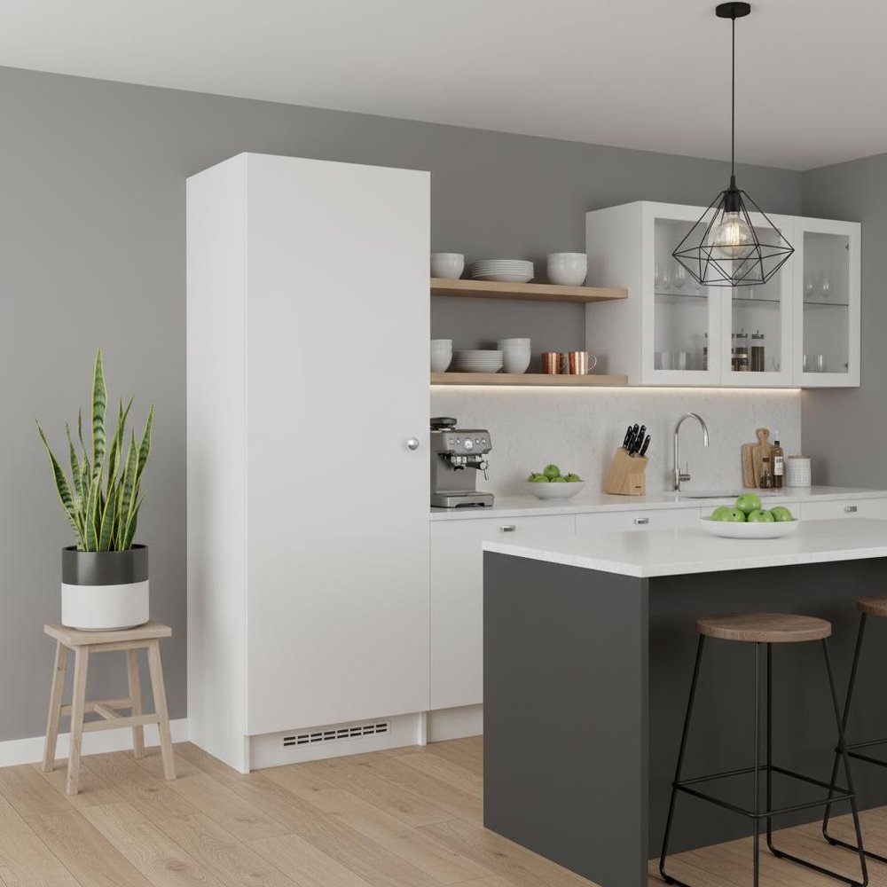 47" White Wood Pantry Or Storage Closet