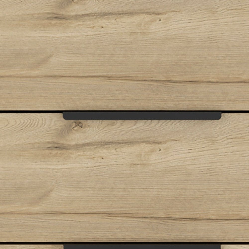 18" Natural Wood Three Drawer Dresser