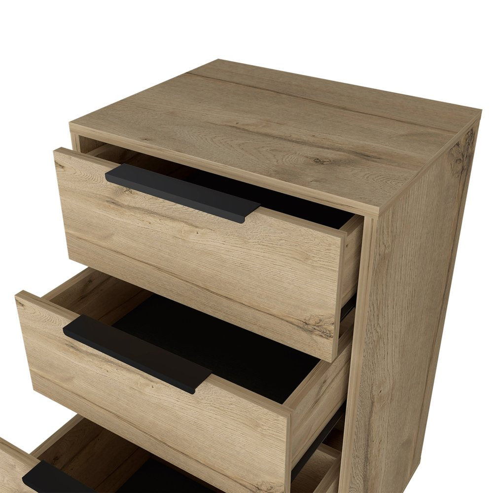 47" Natural Wood Four Drawer Double Dresser
