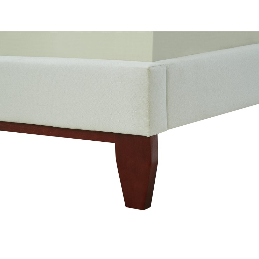 Navy Blue Solid Wood Twin Tufted Upholstered Velvet Bed