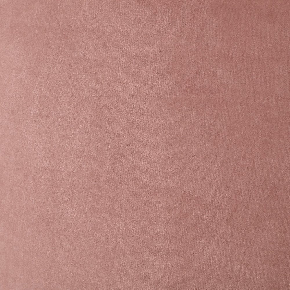 Blush Solid Wood Queen Upholstered Velvet Bed with Nailhead Trim