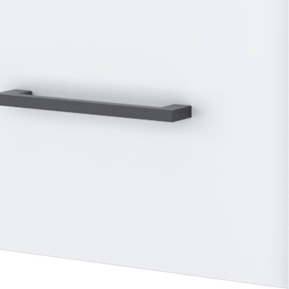 10" White Wood One Drawer Floating Nightstand