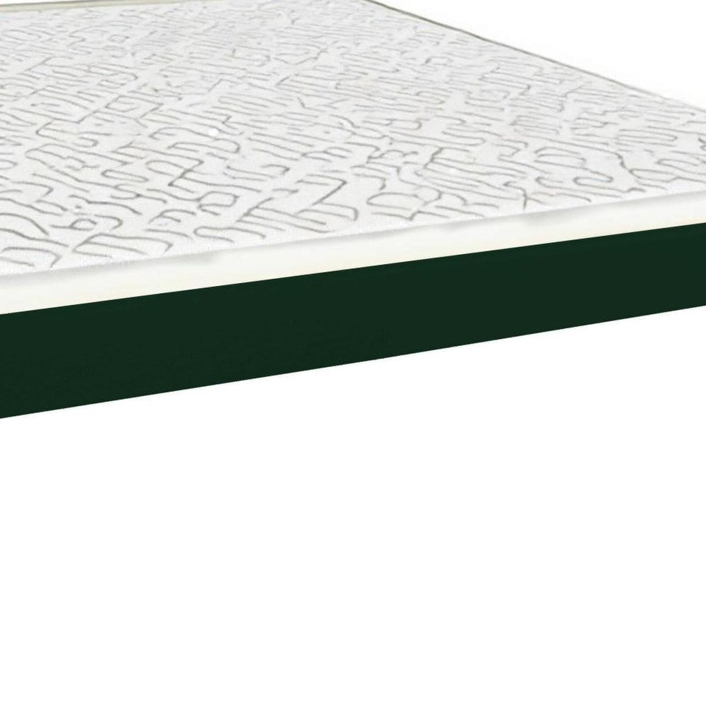 Dark Green Solid Wood Twin Bed Frame