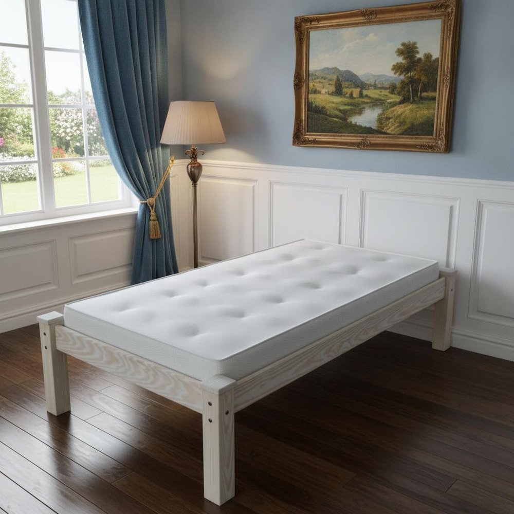 Natural Solid Wood Twin Bed Frame