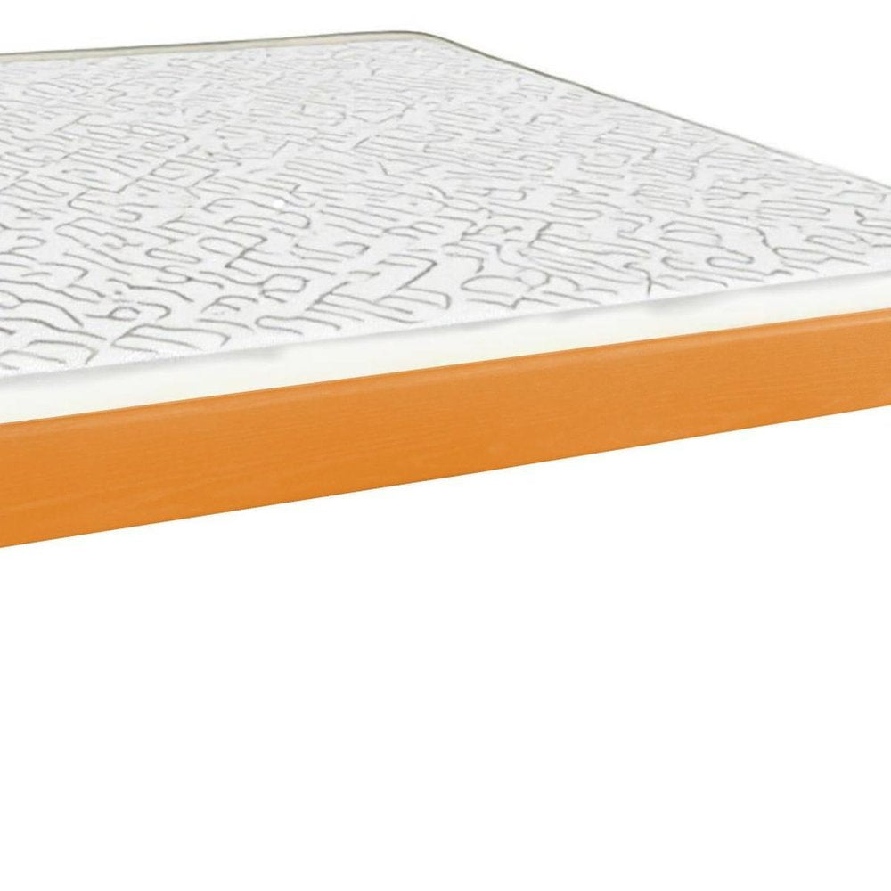 Yellow Solid Wood Full Bed Frame