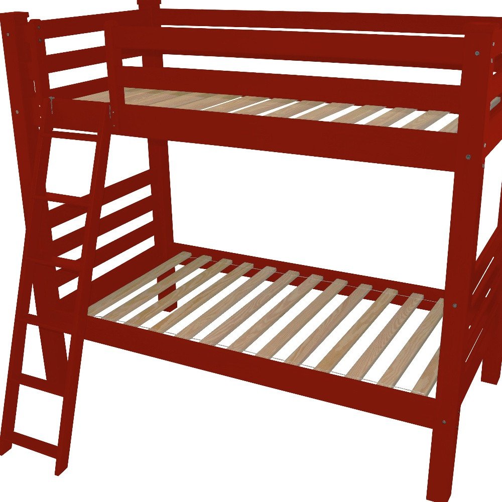 Red Queen Solid Wood Bunk Bed
