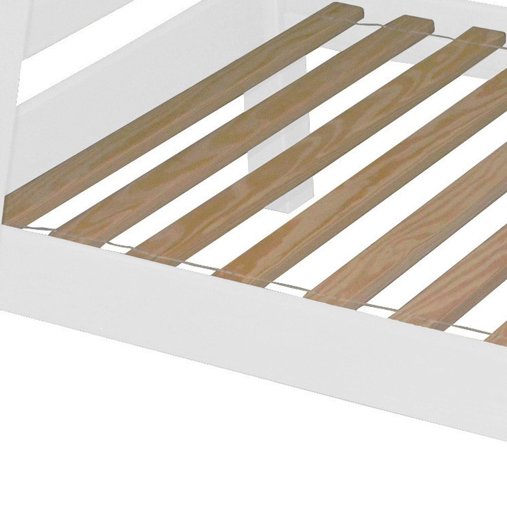 White Queen Solid Wood Bunk Bed