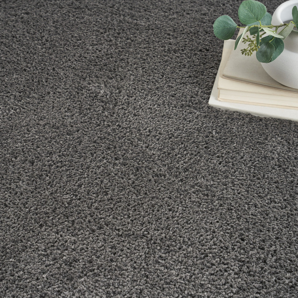 4' X 6' Gray Shag Area Rug