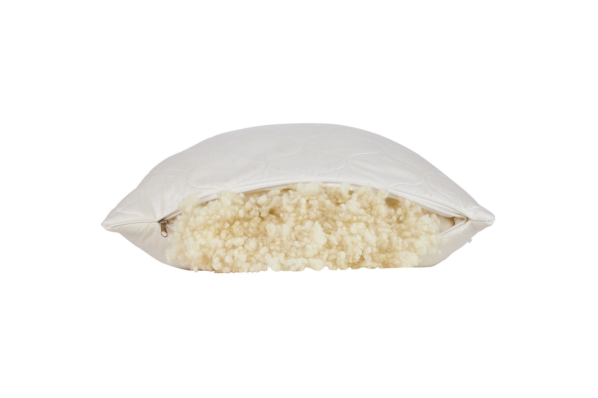 Cotton Wool Hypoallergenic Queen Size Bed Pillow