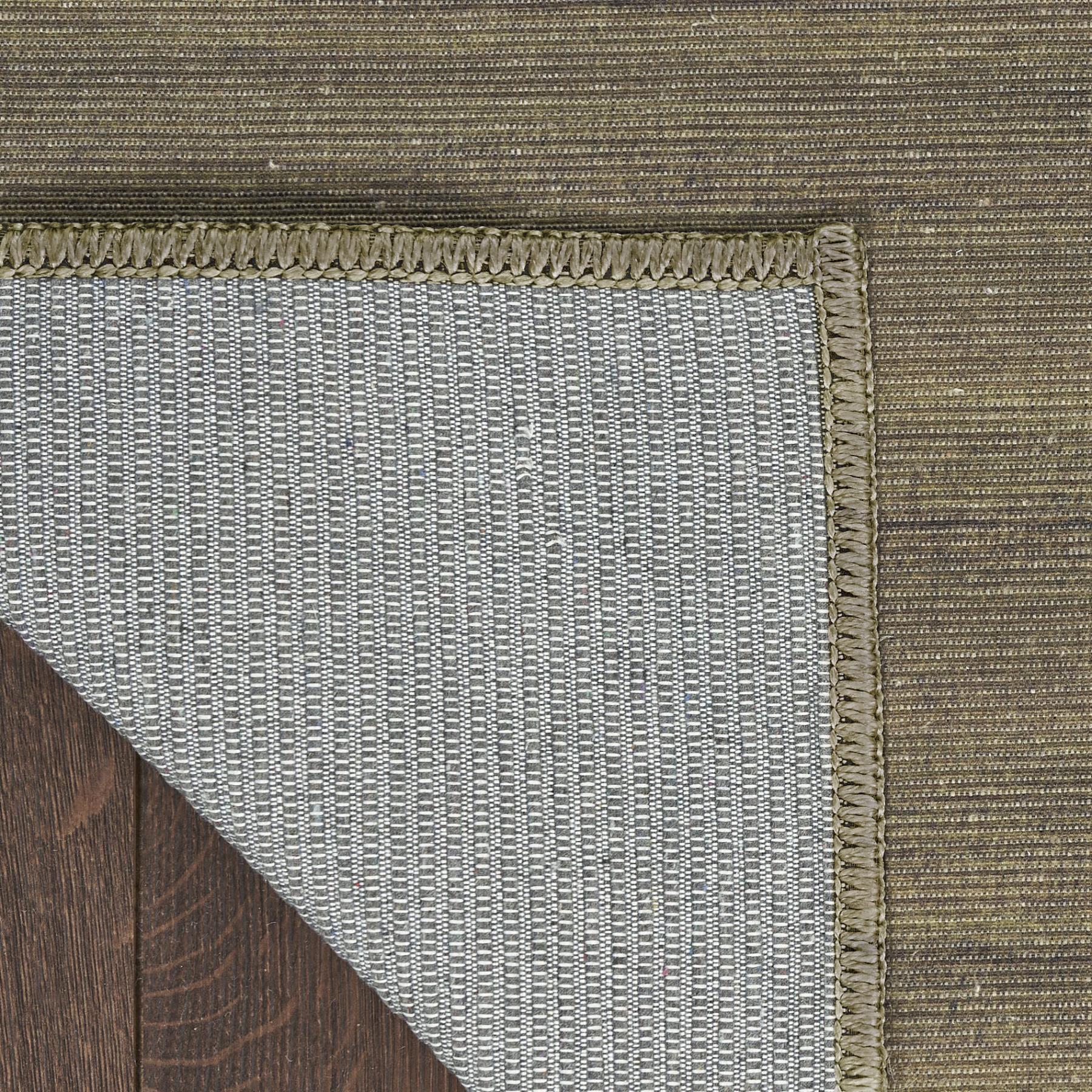 8' X 10' Green Abstract Washable Area Rug