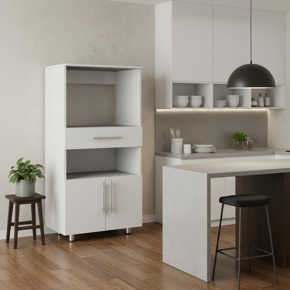 17" White Wood Pantry Or Storage Closet