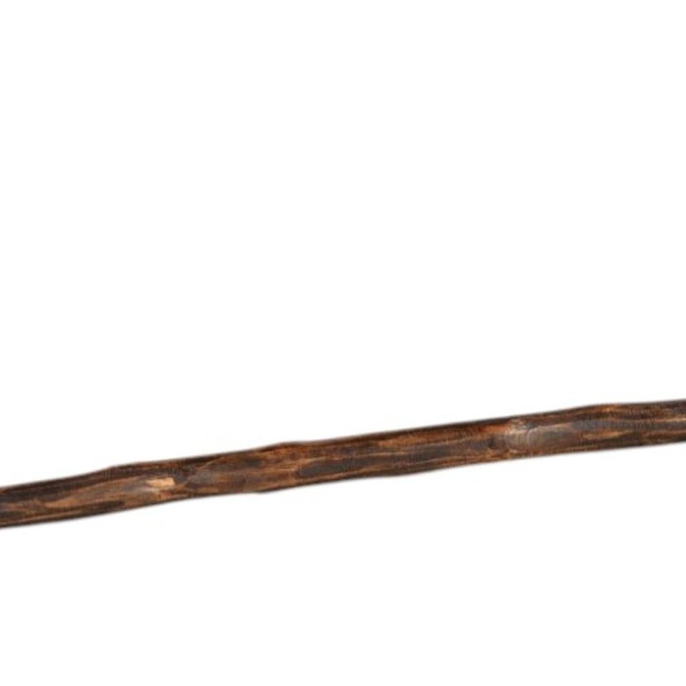 60" Brown And Black Wood And Metal Tabletop Sculpture